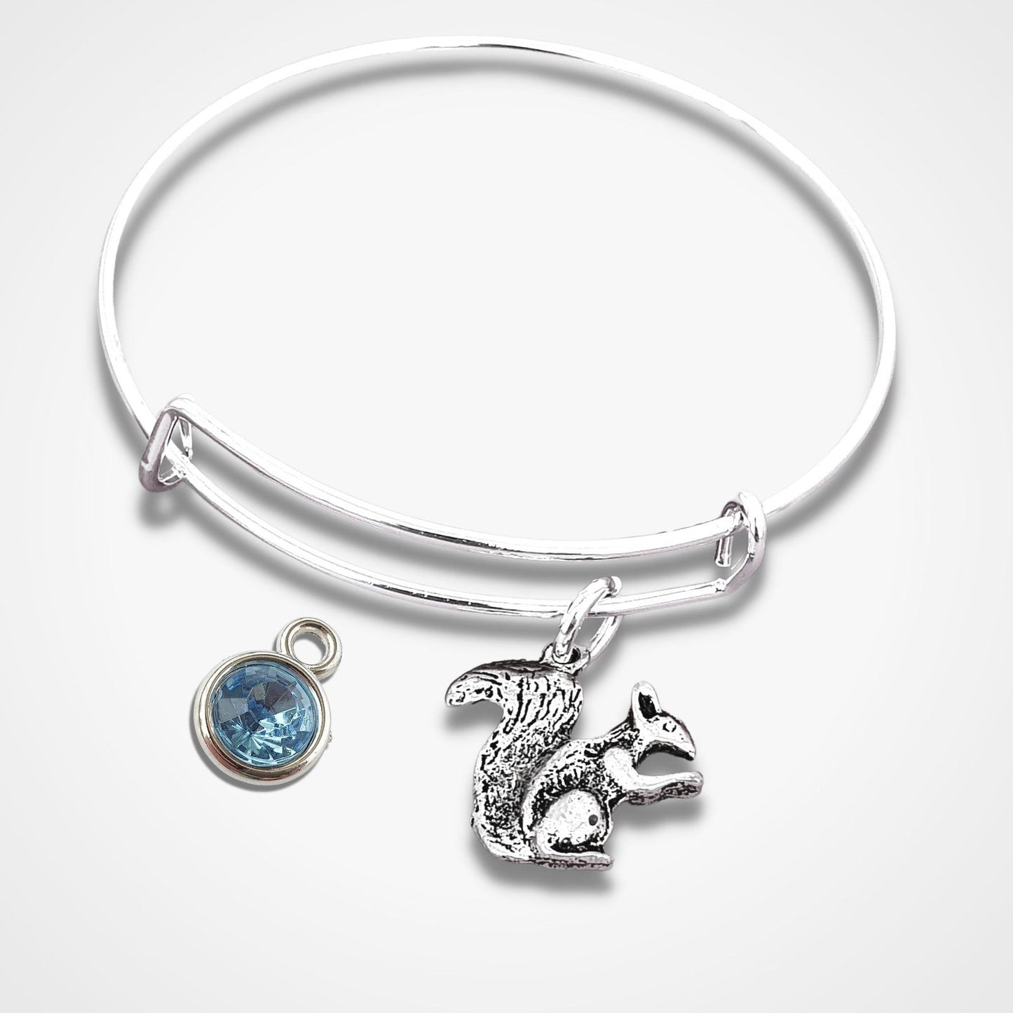 Squirrel Bangle Silver