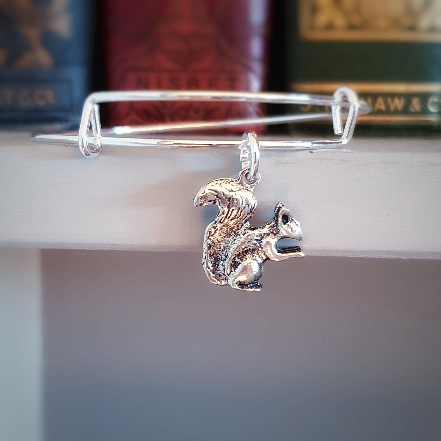 Squirrel Bangle Silver