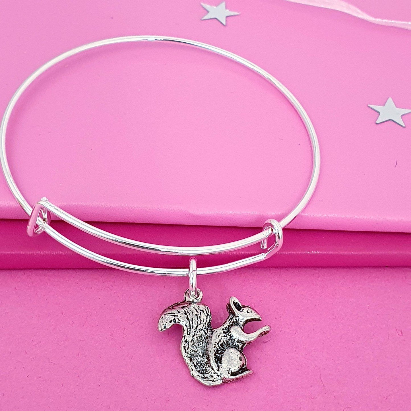 Squirrel Bangle Silver