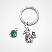 Load image into Gallery viewer, Squirrel Keyring Silver
