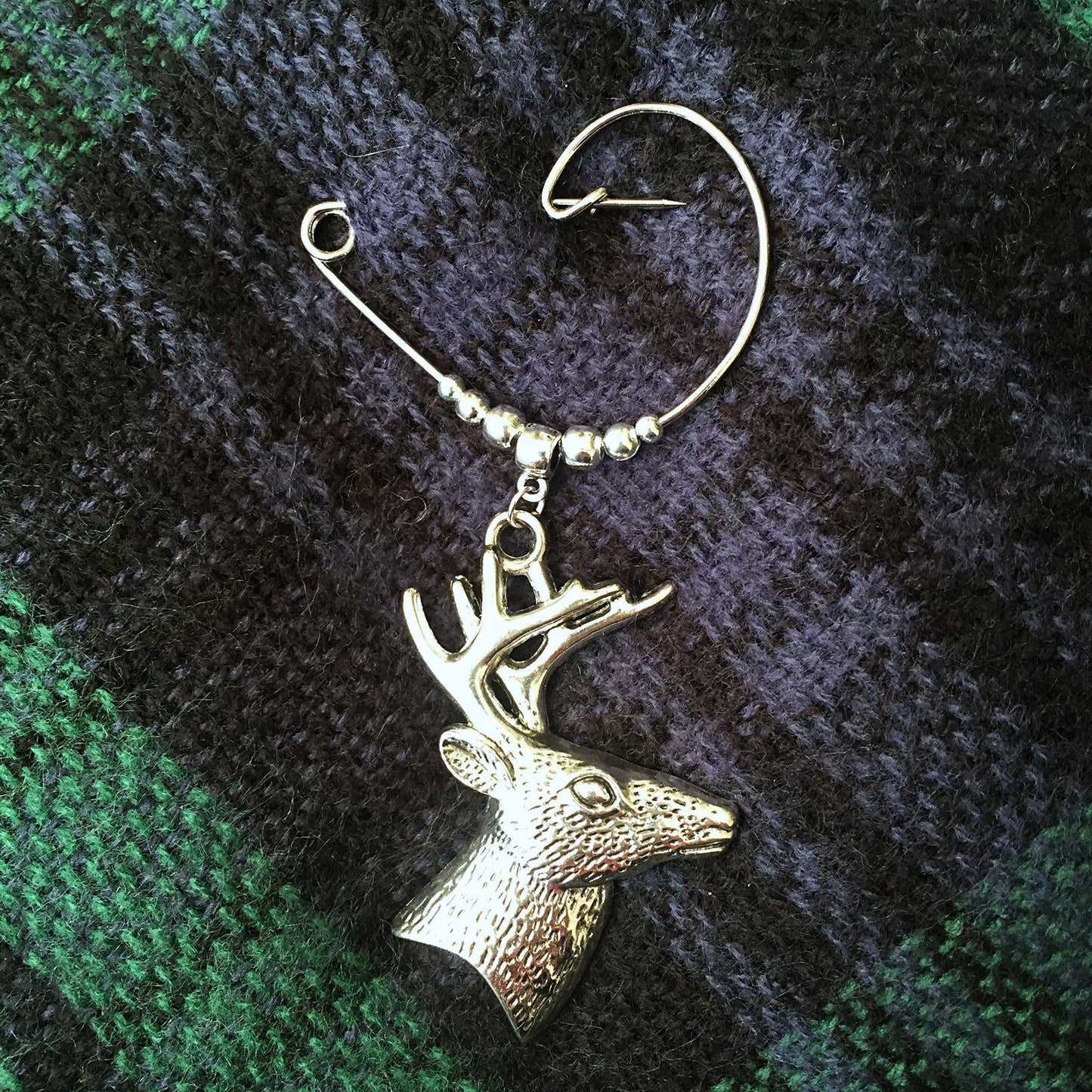 Stag Brooch Silver