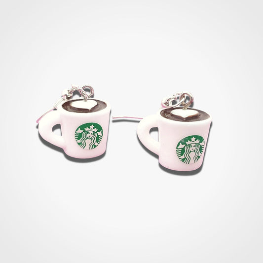 Starbucks Coffee Cup Earrings Resin