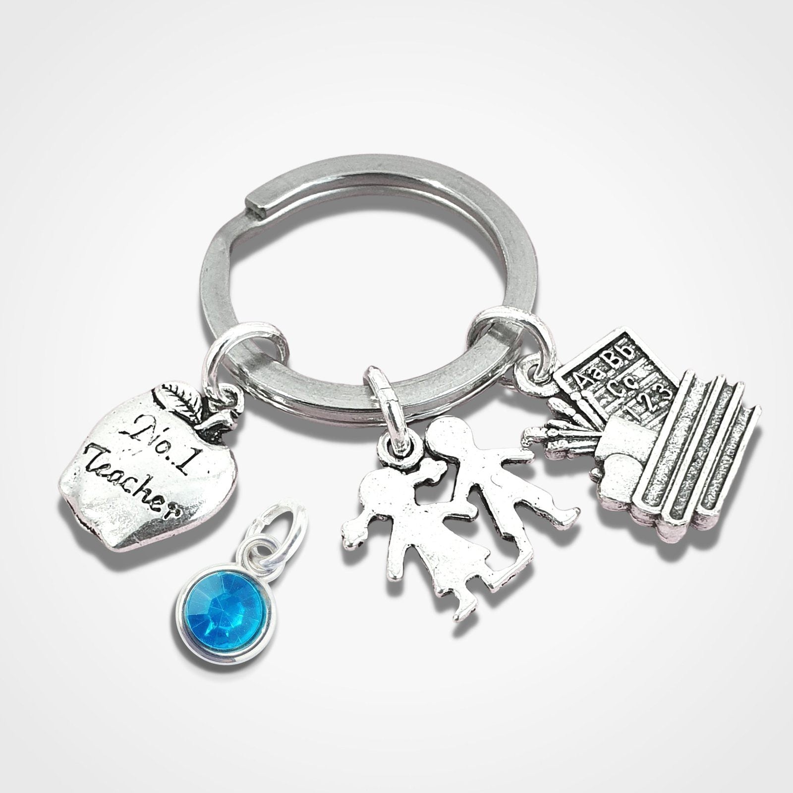 Teacher Keyring Silver