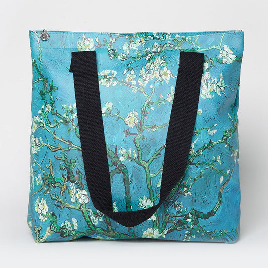 Van Gogh Almond Blossom Print Shopper Blue