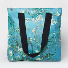 Load image into Gallery viewer, Van Gogh Almond Blossom Print Shopper Blue
