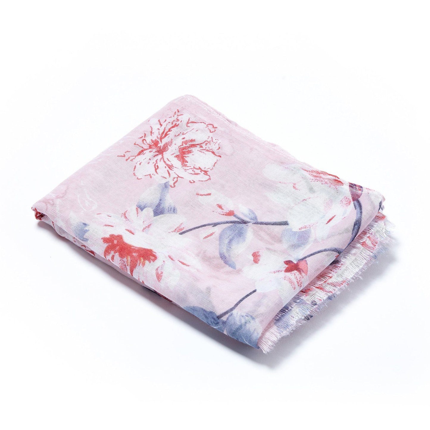 Vintage Print Floral Scarf Pink