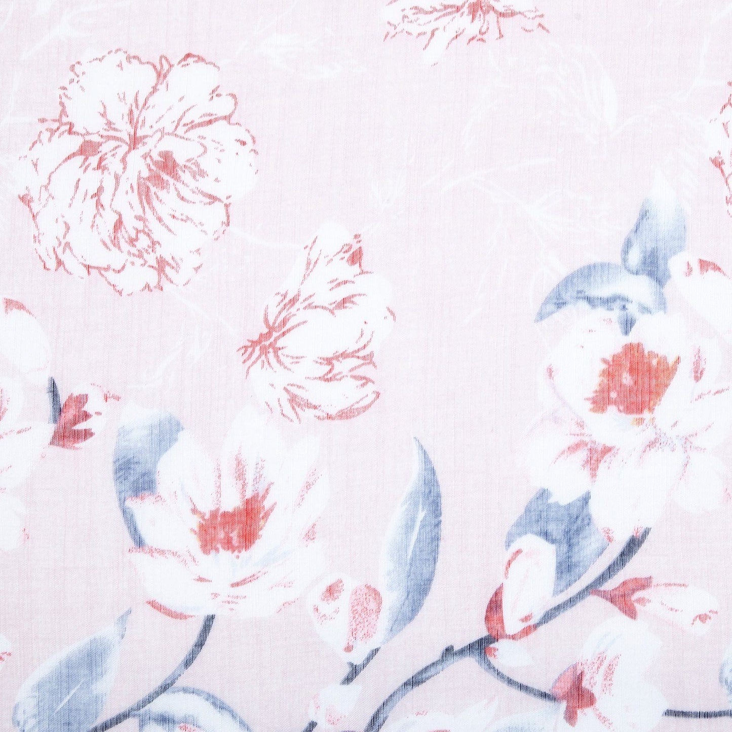 Vintage Print Floral Scarf Pink