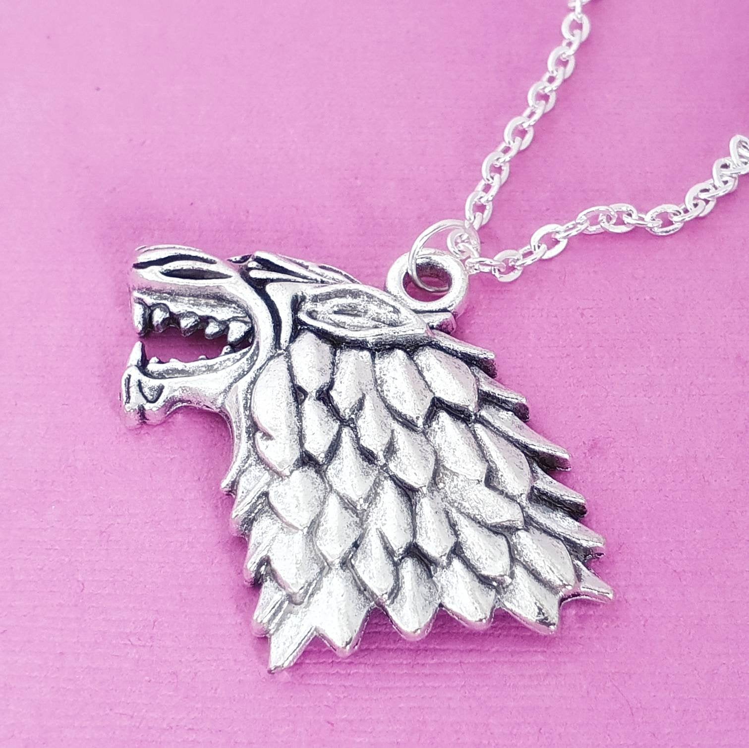 Wolf Necklace Silver