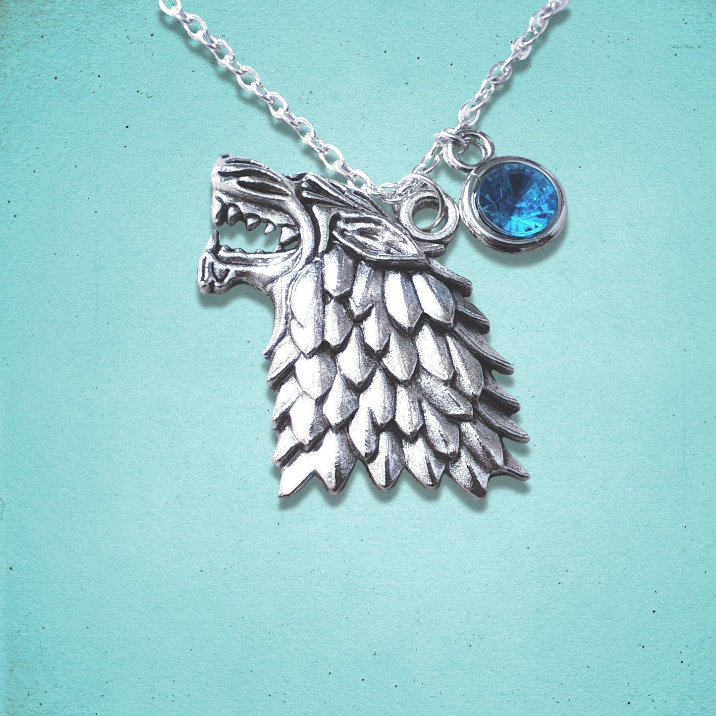 Wolf Necklace Silver