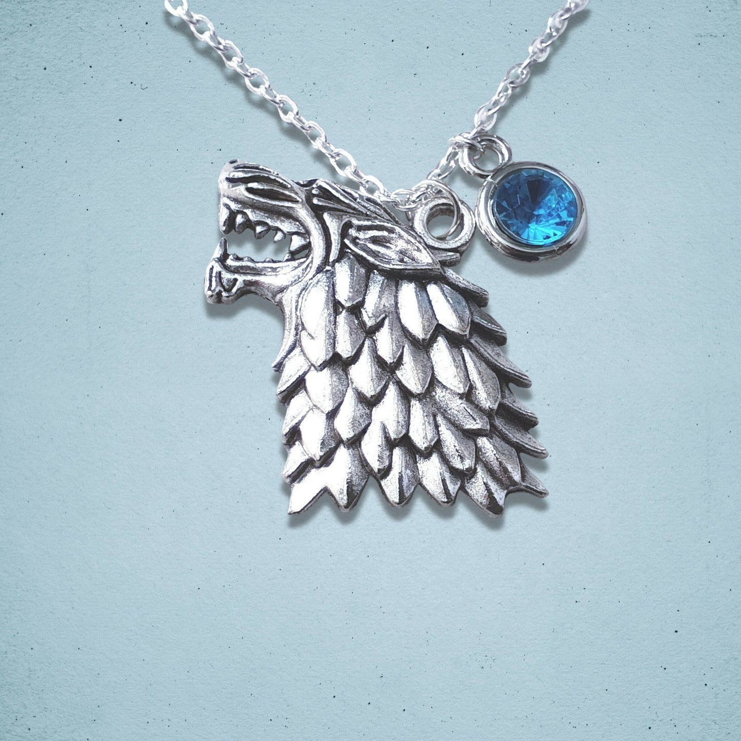 Wolf Necklace Silver