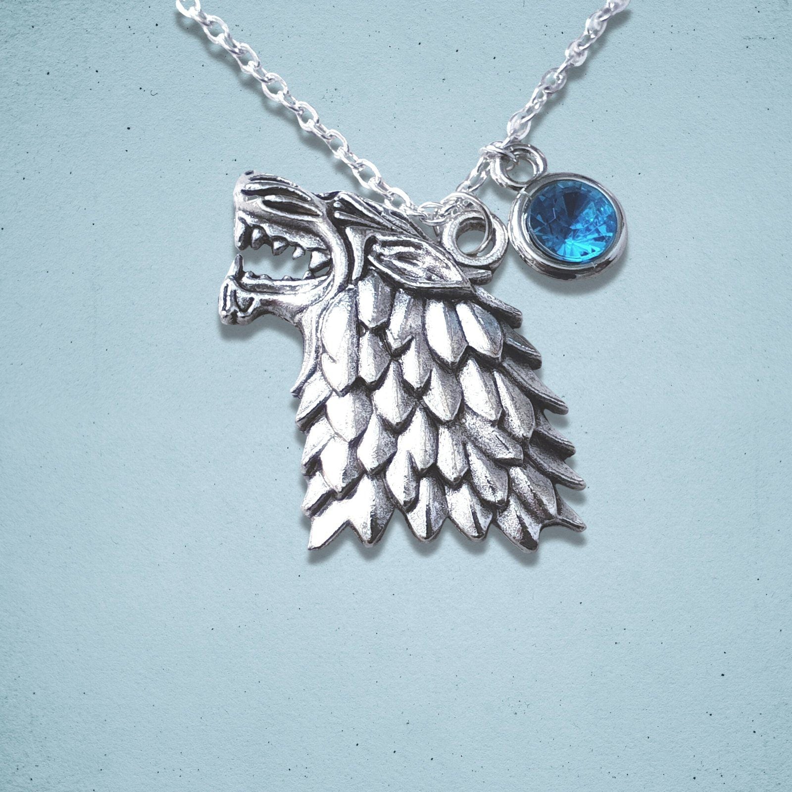 Wolf Necklace Silver