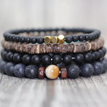 Load image into Gallery viewer, Wood Lava Stone Bracelet
