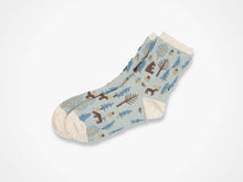 Load image into Gallery viewer, Forest Scene Socks - Blue
