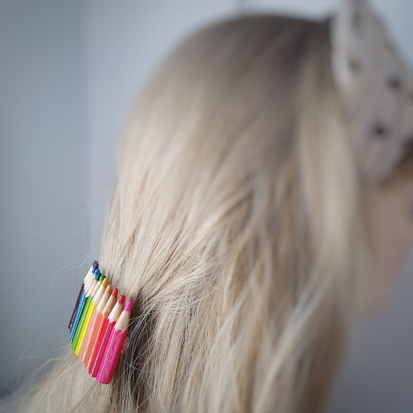 Pencils Hair Clip - Rainbow
