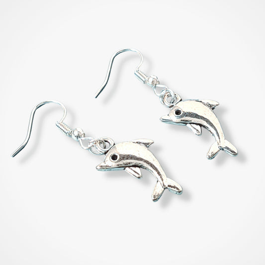 Dolphin Earrings - Silver