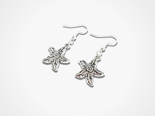 Starfish Earrings - Silver