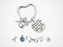Load image into Gallery viewer, Bless This Horse and Rider Keyring - Silver
