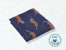 Load image into Gallery viewer, Running Fox Scarf - Navy

