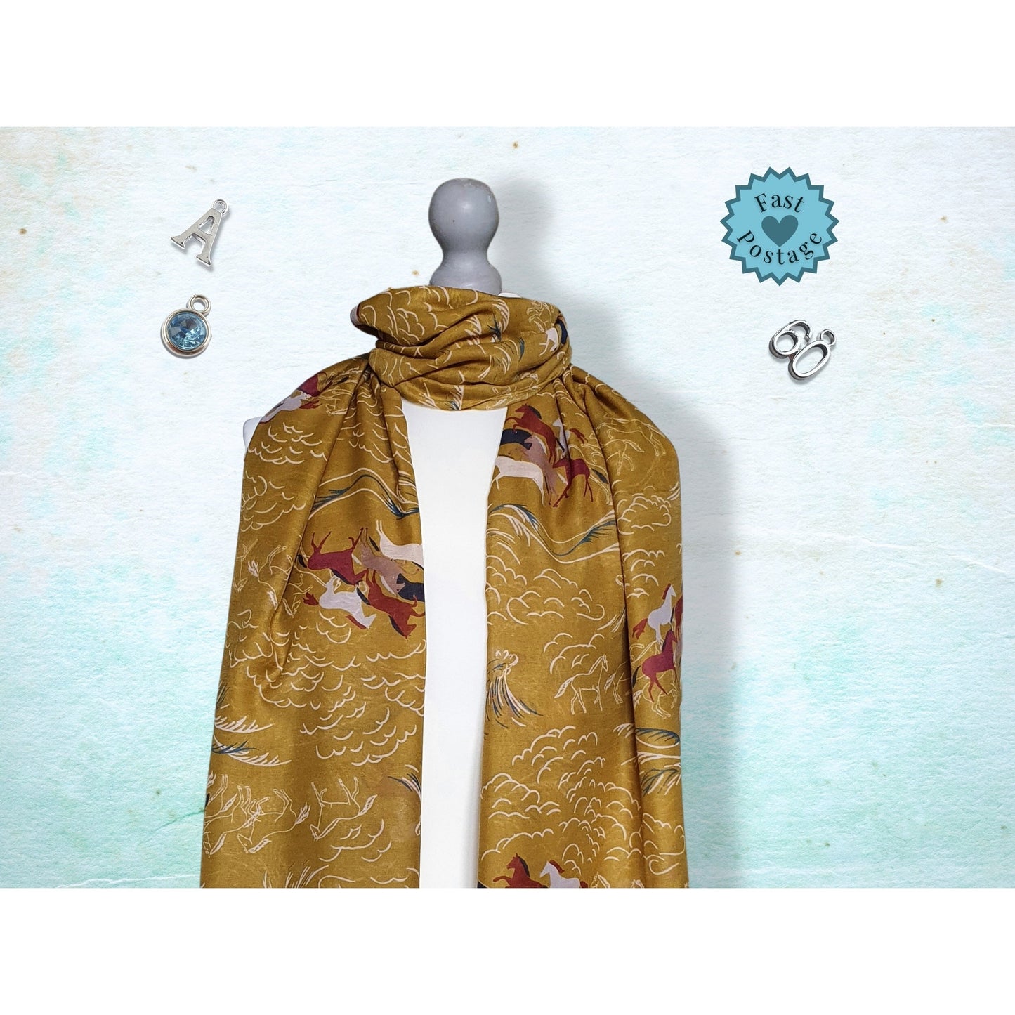 Margh Horse Scarf - Yellow