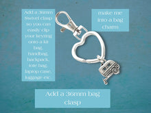 Load image into Gallery viewer, Caravan Keyring - Silver
