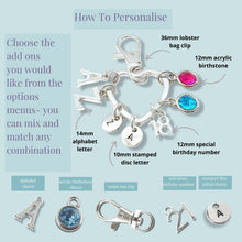 Load image into Gallery viewer, Cute Mummy Charm Keyring - Silver
