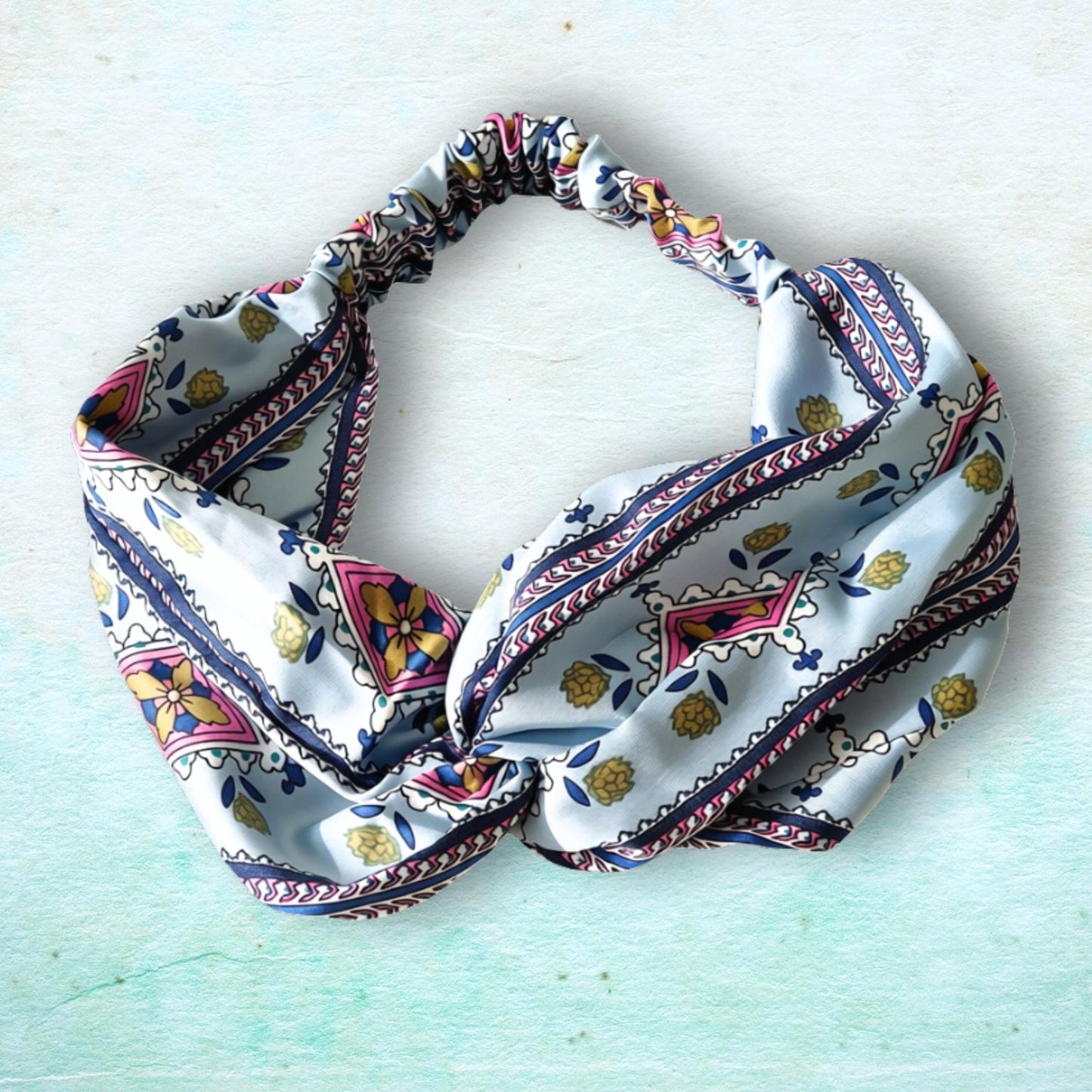 Twist Knot Headband - Slate Vintage