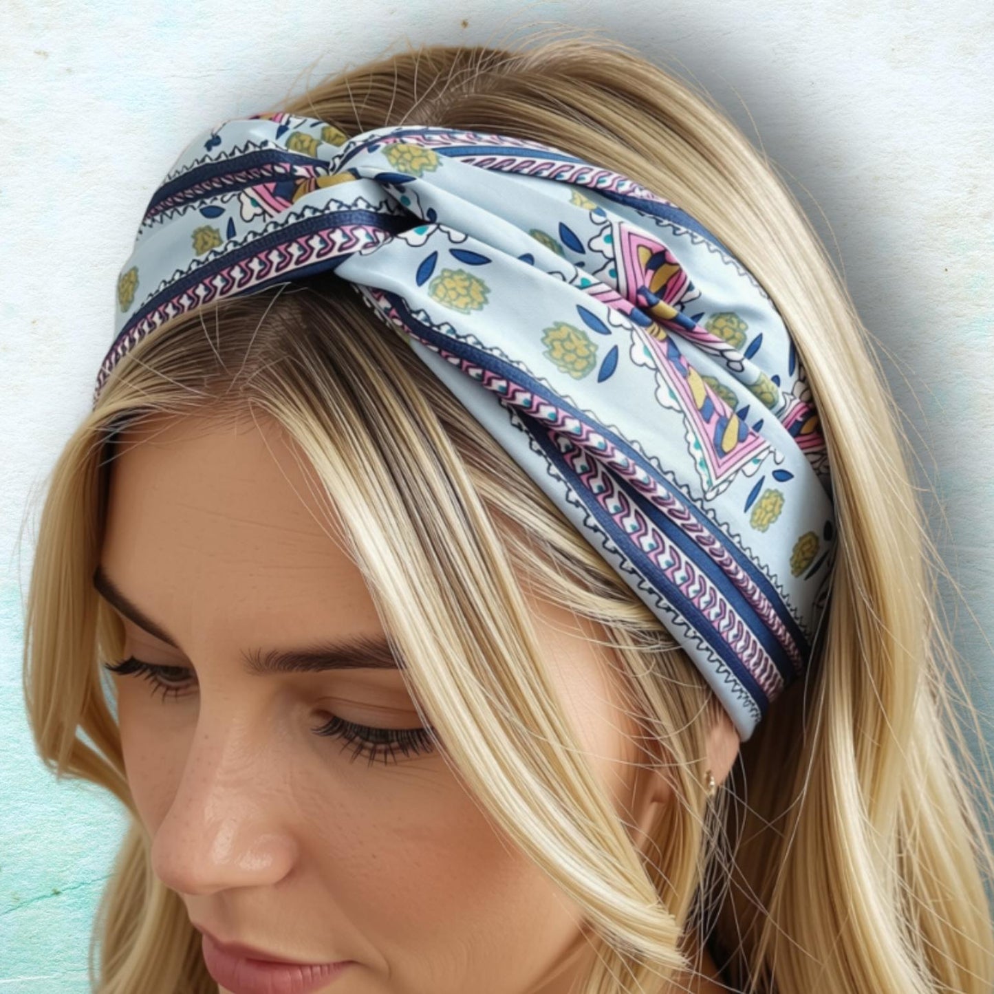 Twist Knot Headband - Slate Vintage