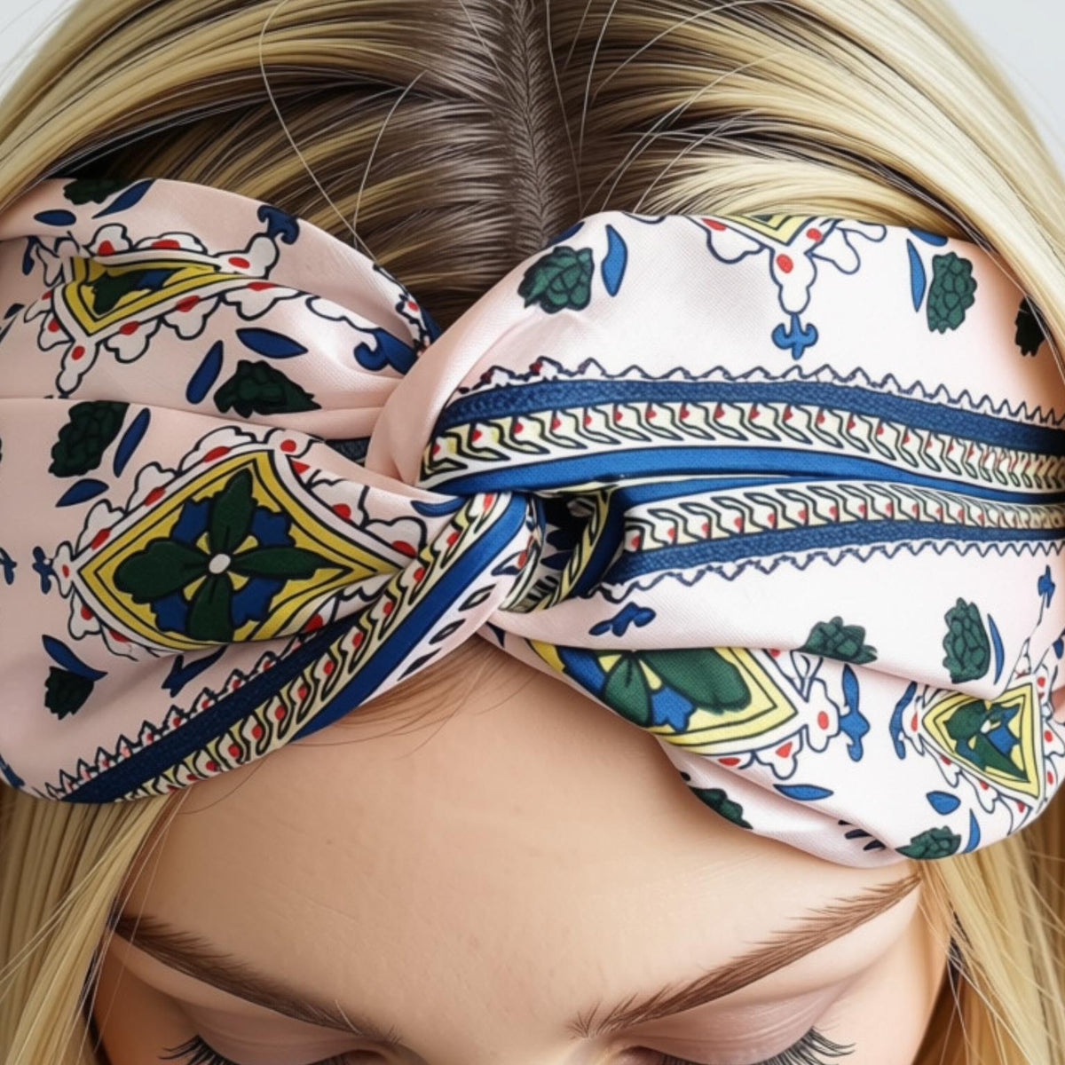 Twist Knot Headband - Pink Vintage