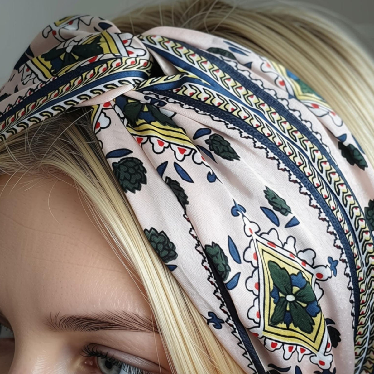 Twist Knot Headband - Pink Vintage