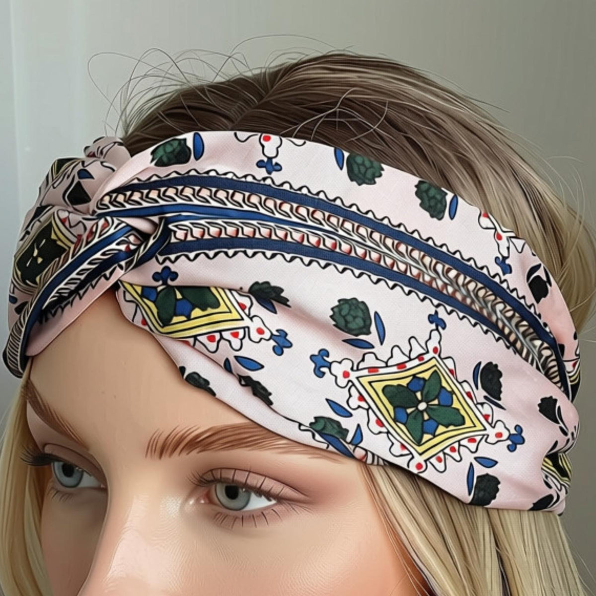 Twist Knot Headband - Pink Vintage