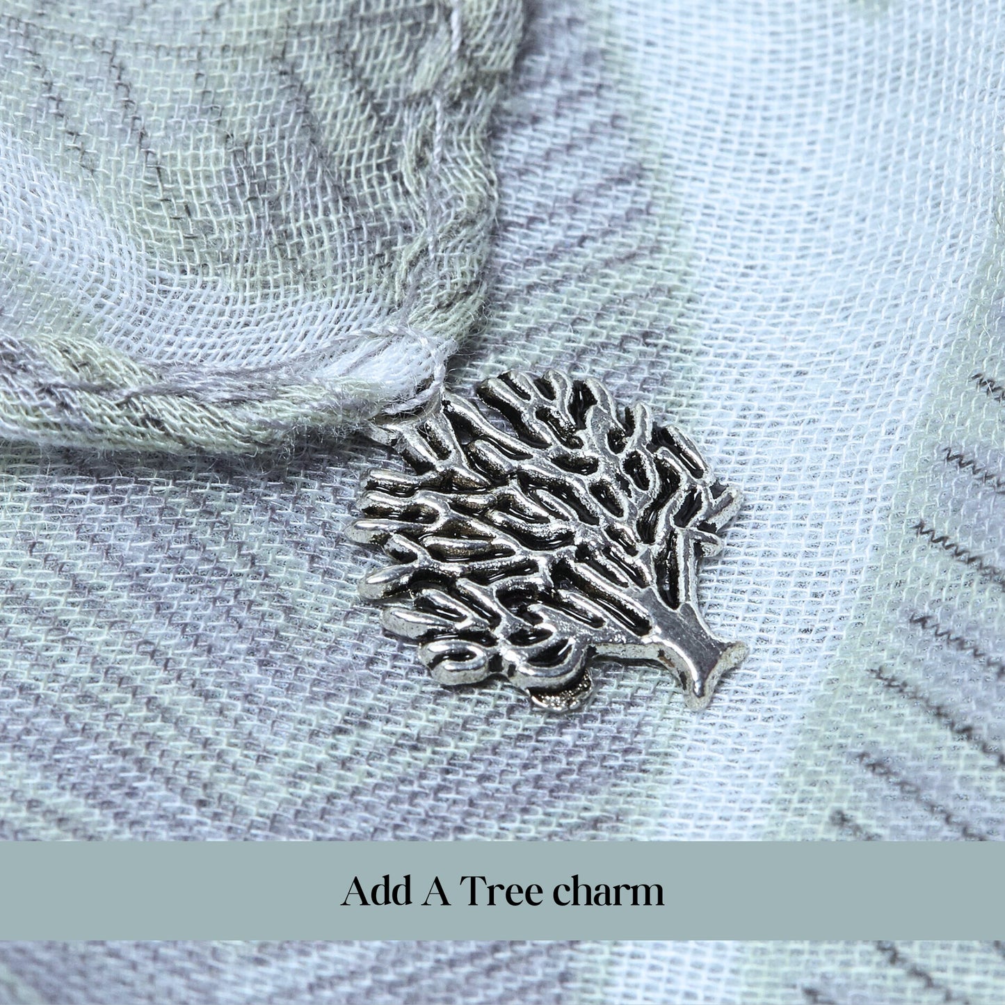 Tree Scarf - Grey