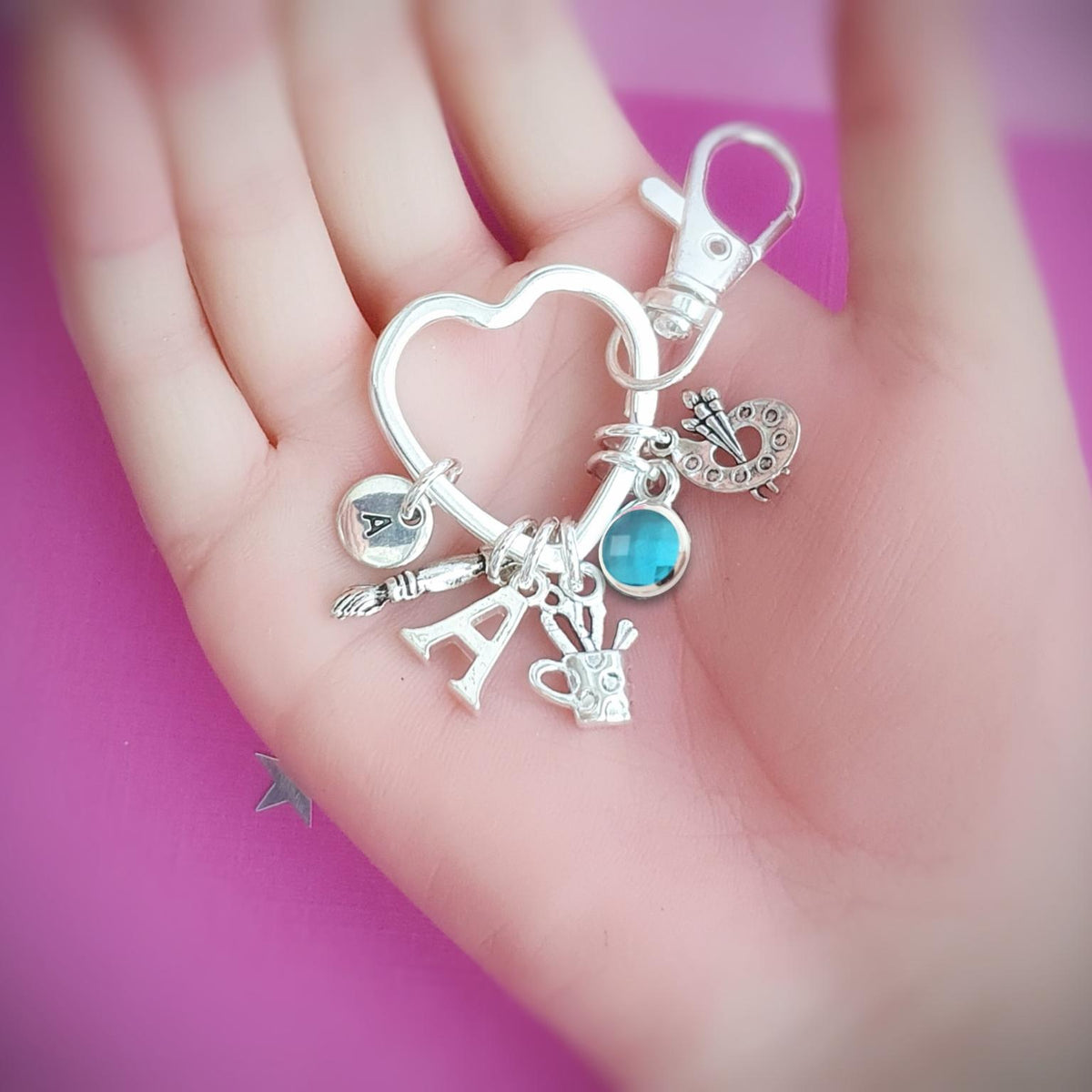 Artist Keyring - Silver