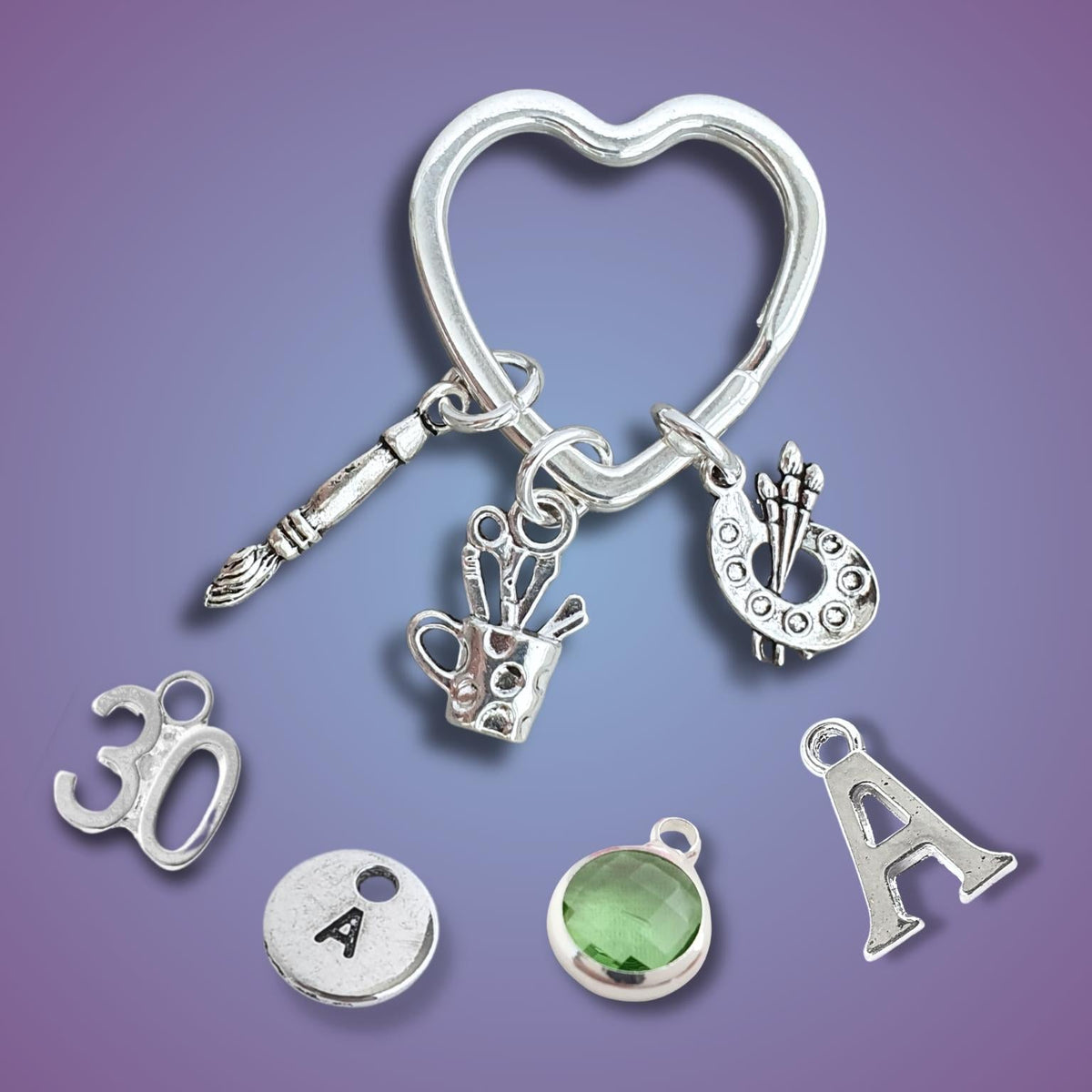 Artist Keyring - Silver