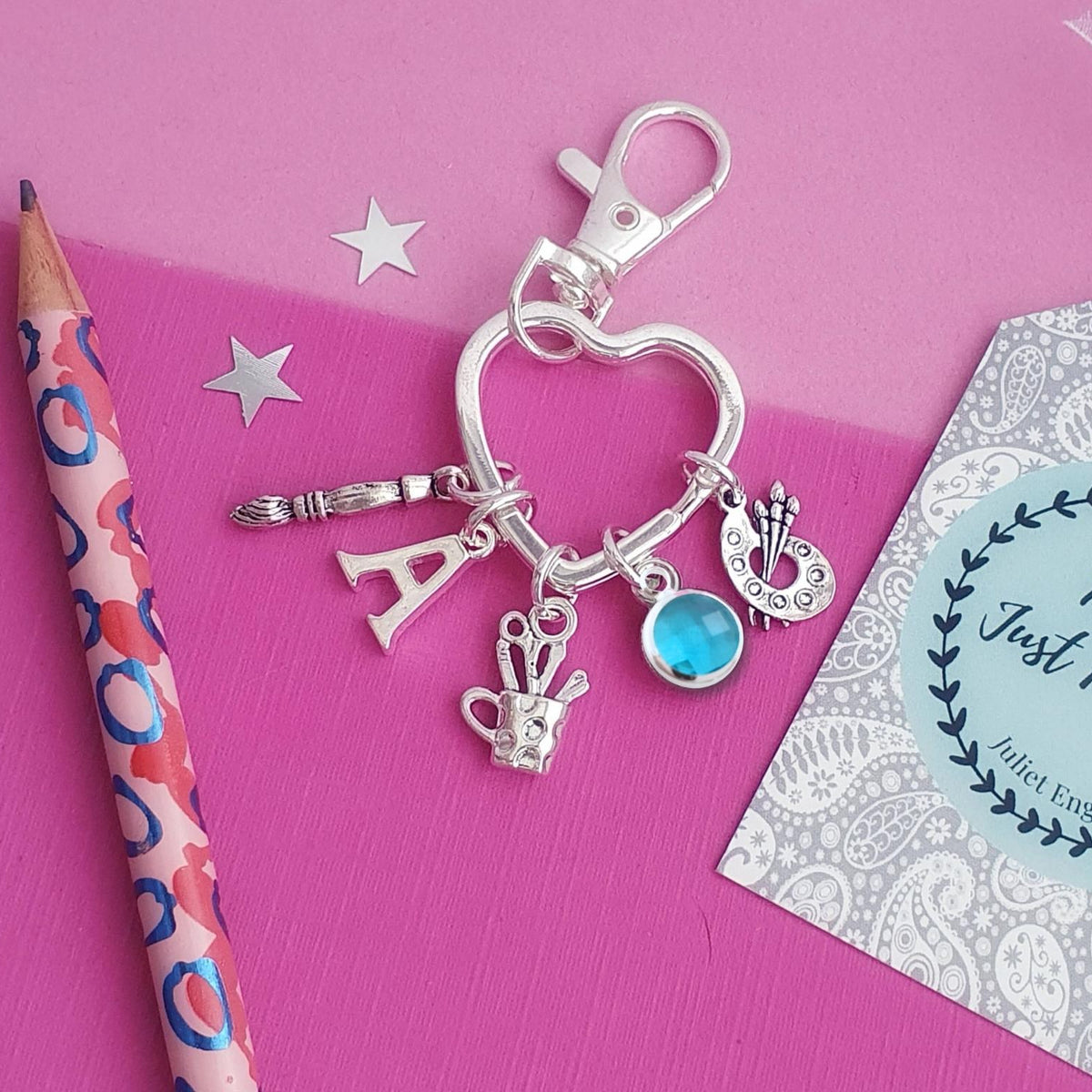 Artist Keyring - Silver