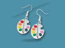 Load image into Gallery viewer, Paint Palette Earrings - Silver
