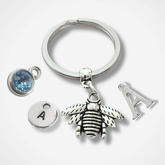 Bee Keyring - Silver