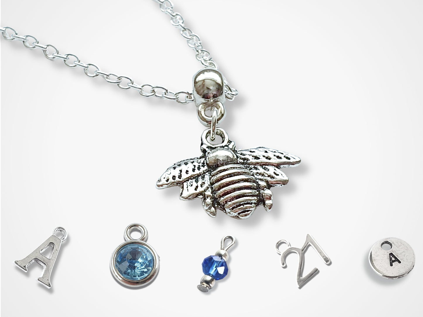 Bee Necklace - Silver