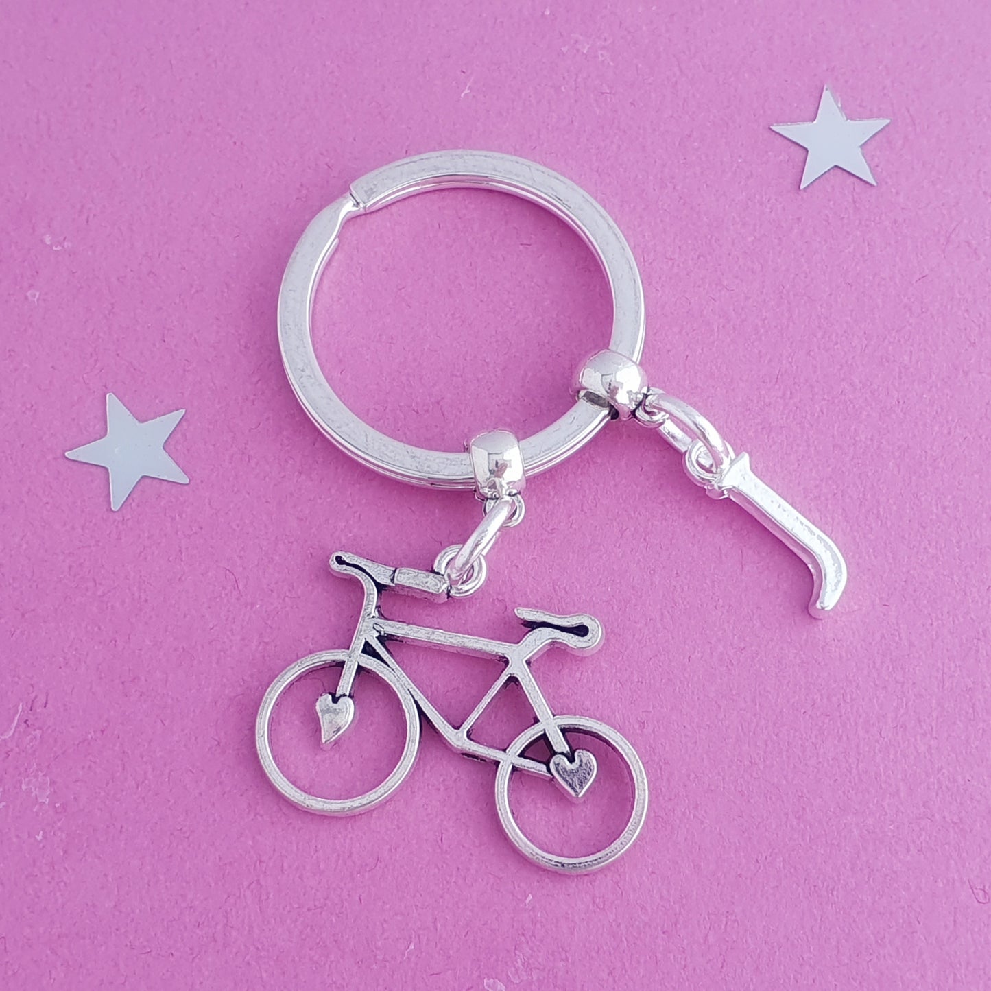 Bicycle keyring - Silver