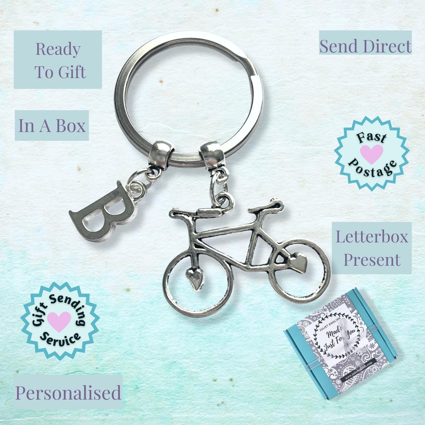 Bicycle keyring - Silver