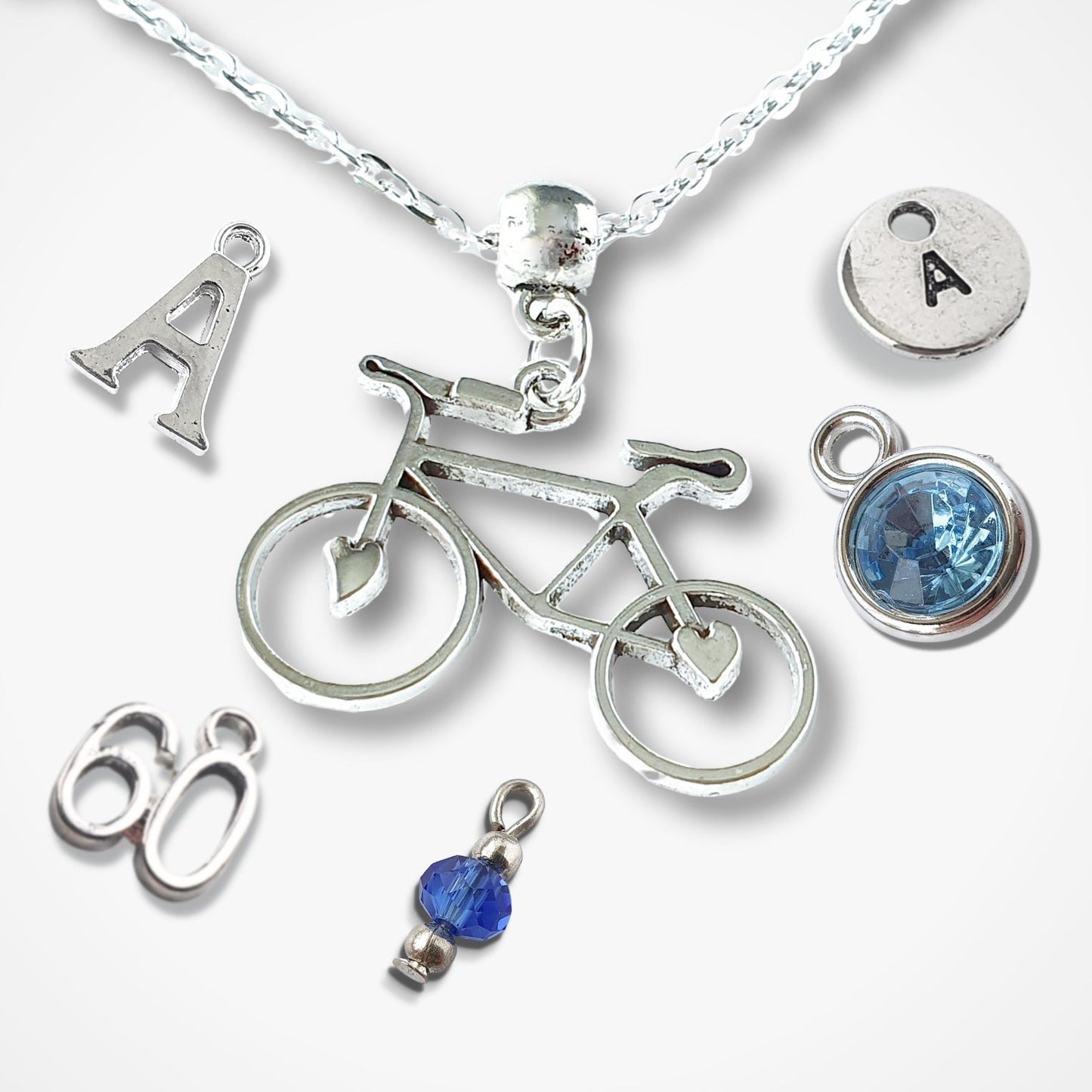 Bicycle Necklace - Silver