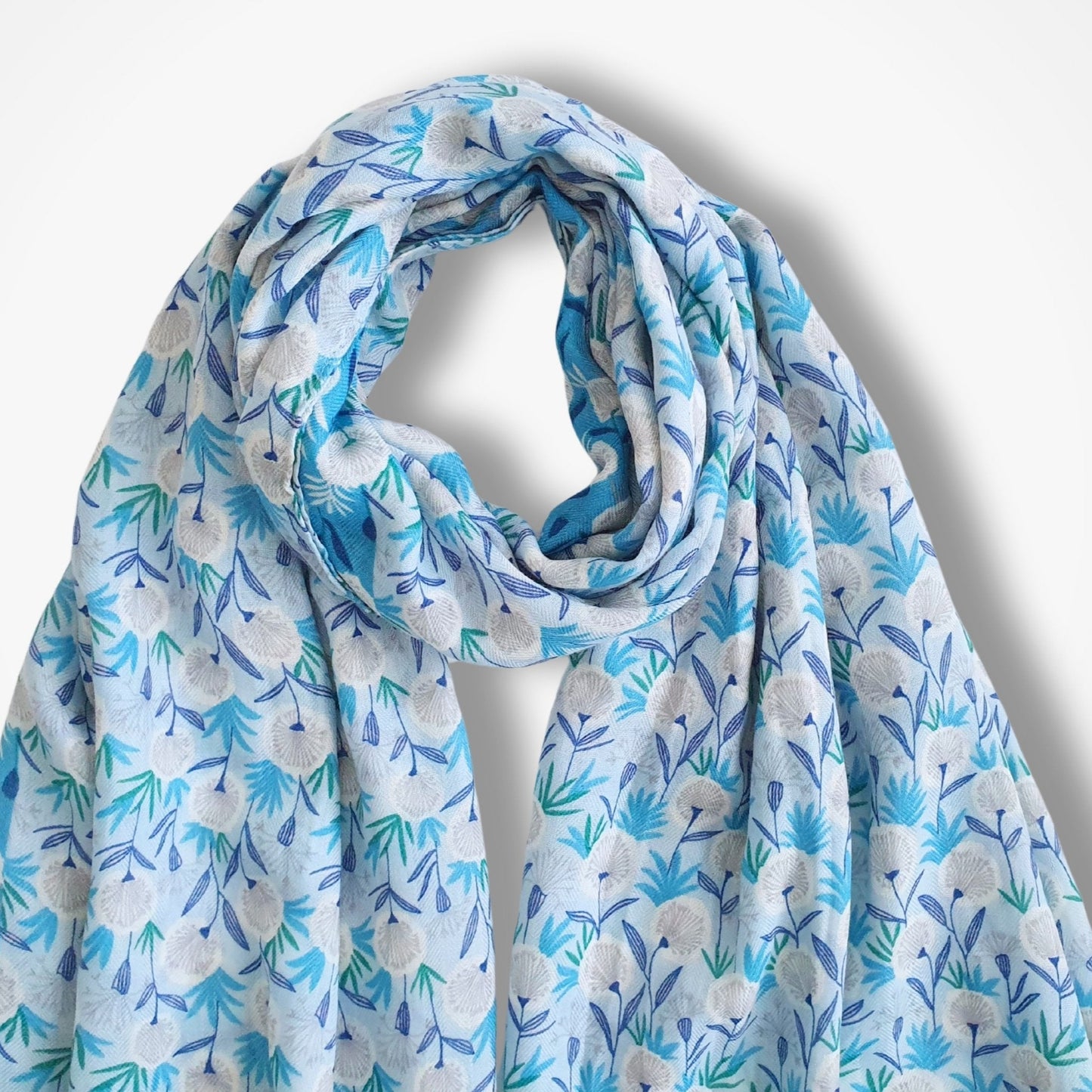 Pretty Ladies Dandelion Scarf - Blue