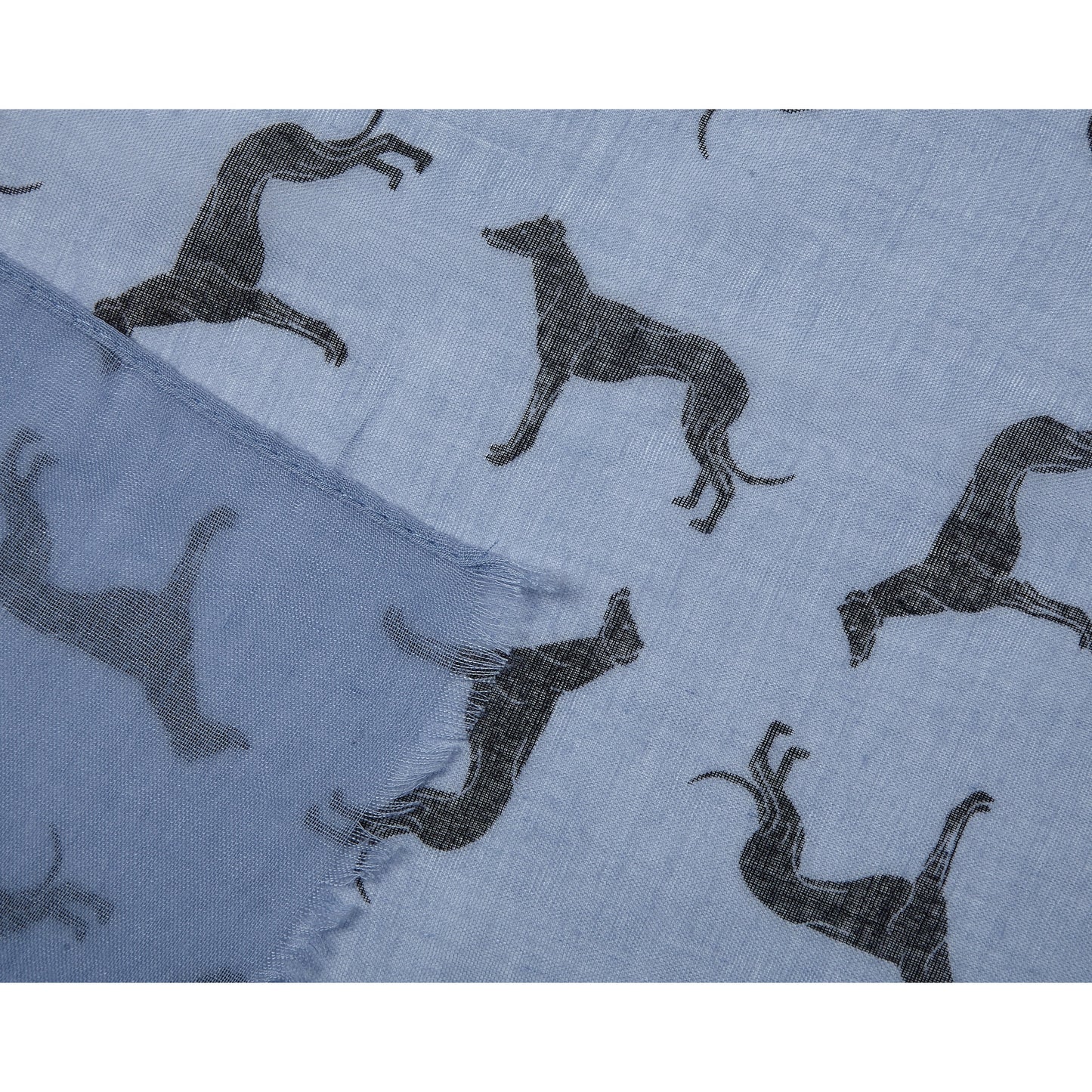 Greyhound Scarf - Blue