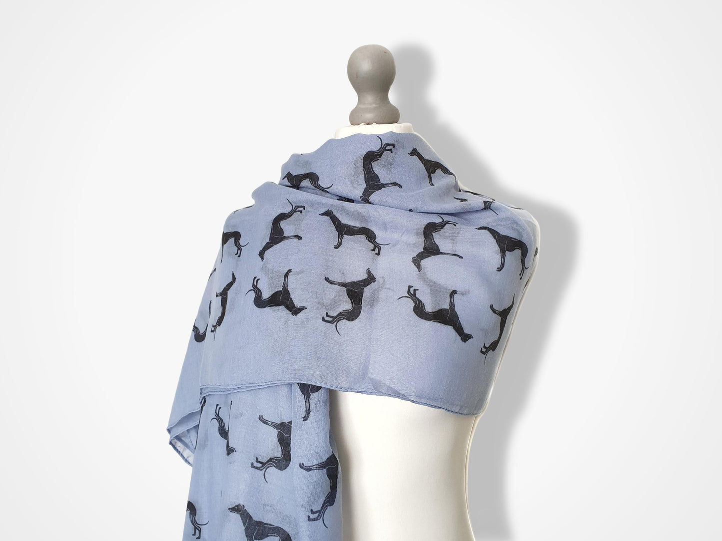 Greyhound Scarf - Blue