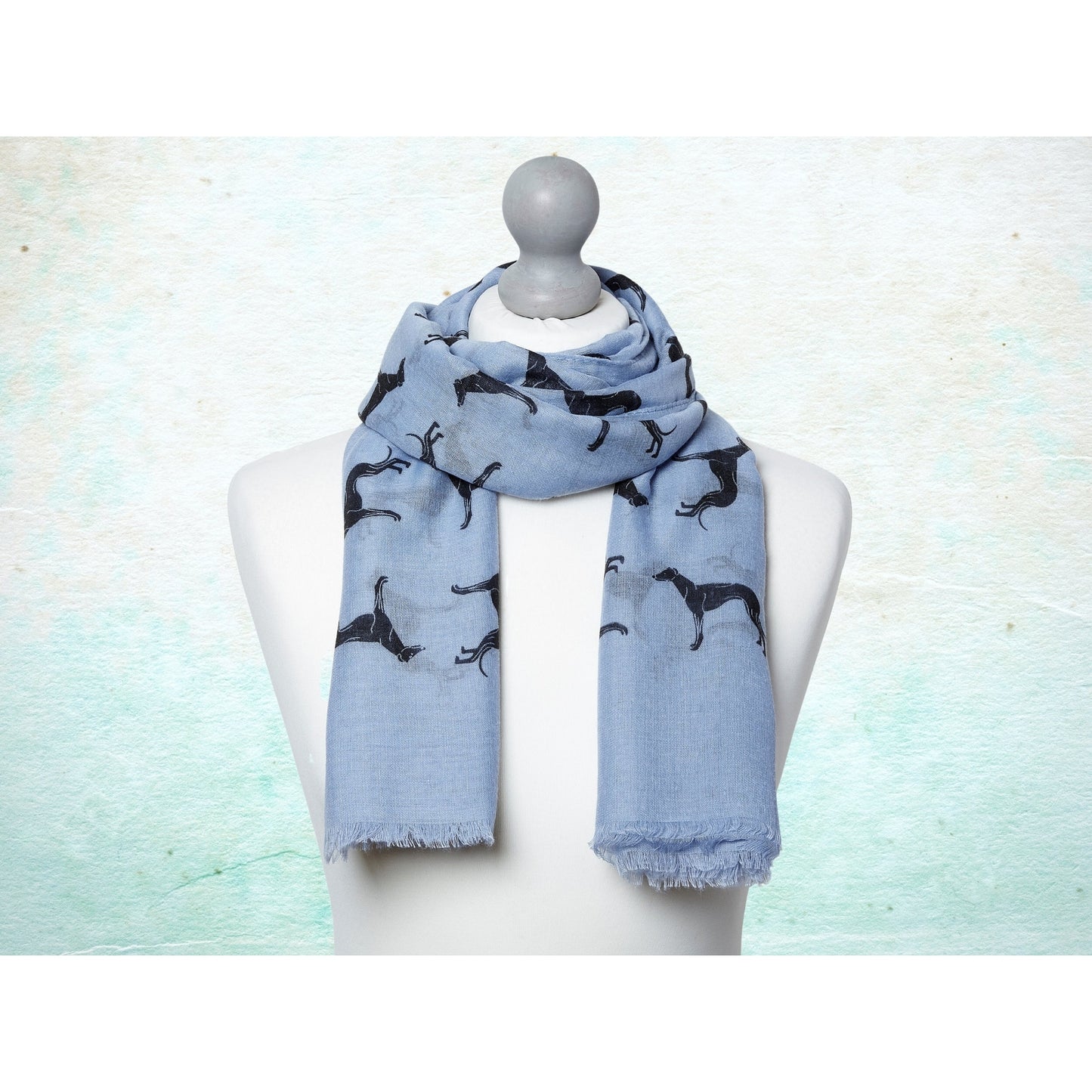 Greyhound Scarf - Blue