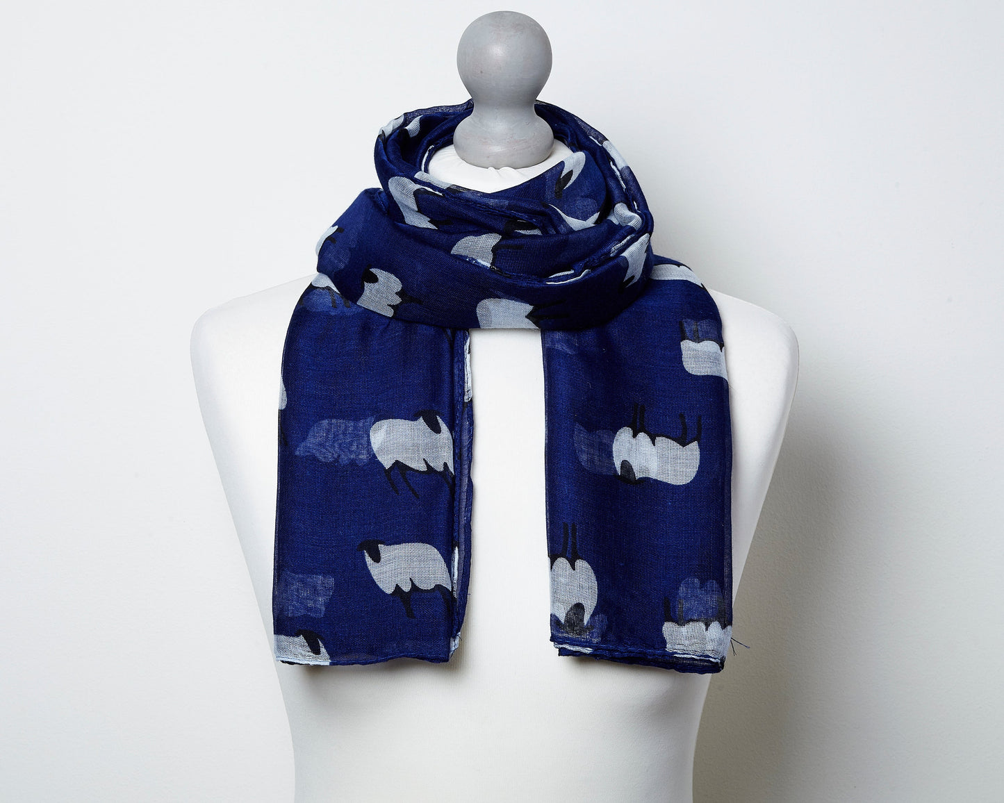 Sheep Scarf - Blue