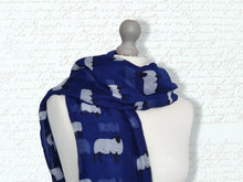 Load image into Gallery viewer, Sheep Scarf - Blue
