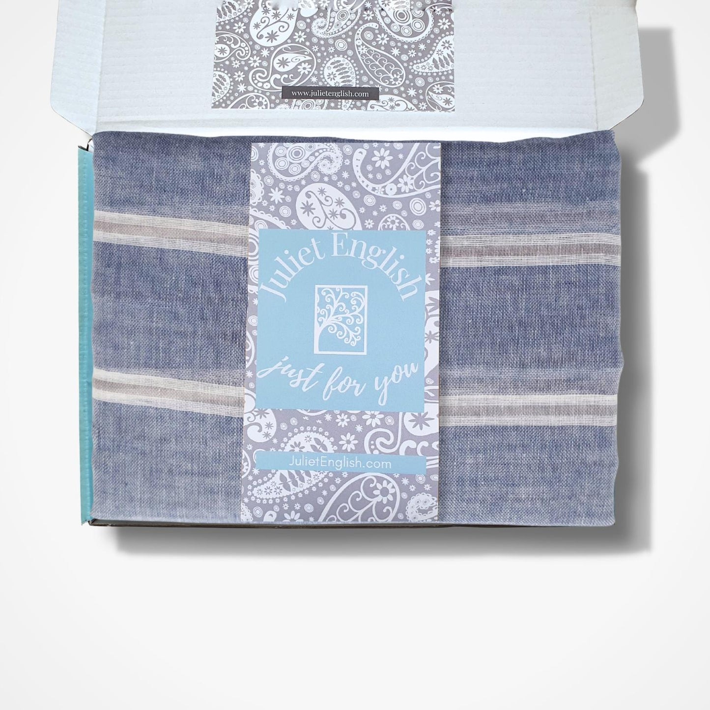 Classic Striped Boho Cotton Scarf - Red, White & Blue