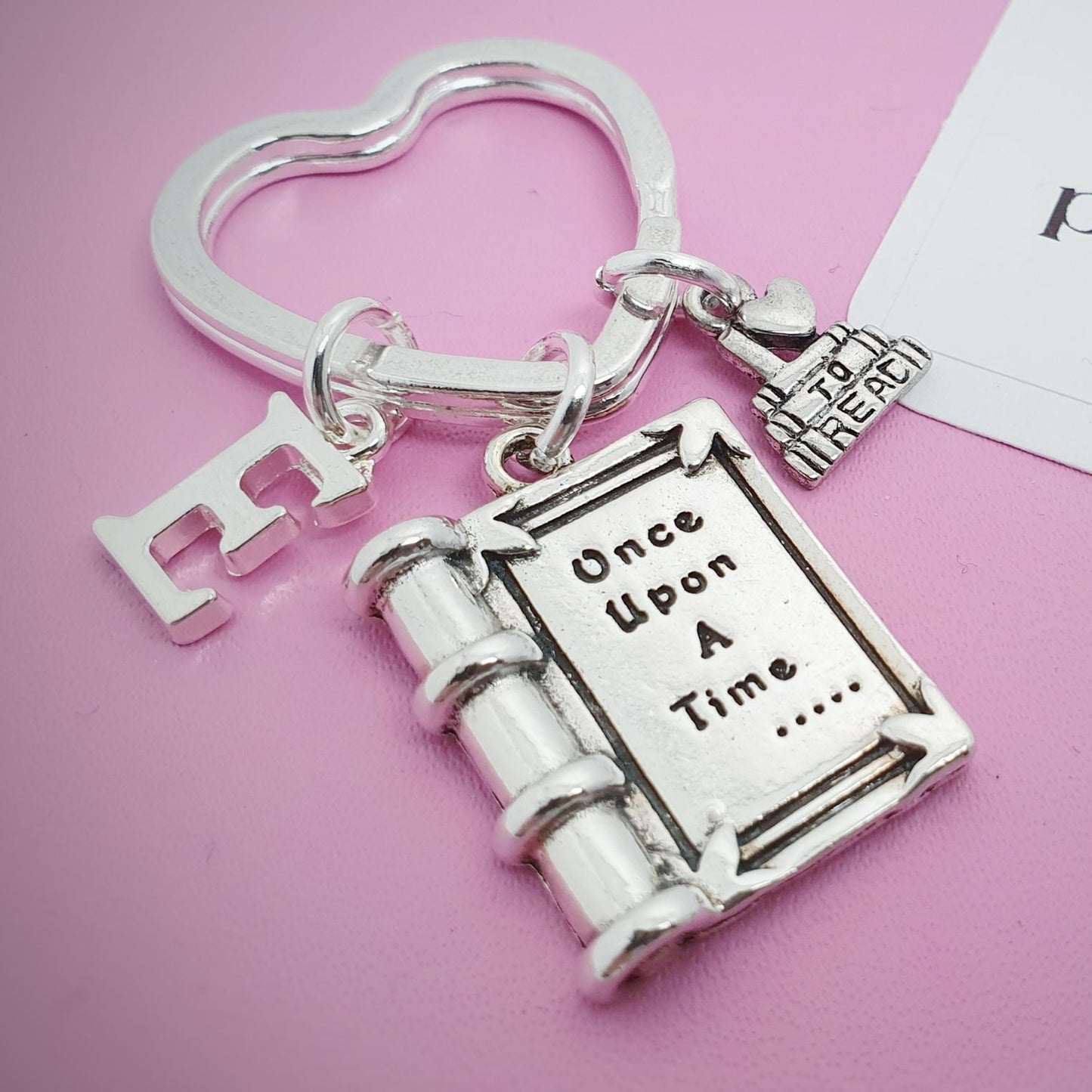 Book Keyring - Silver