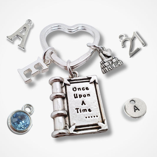 Book Keyring - Silver