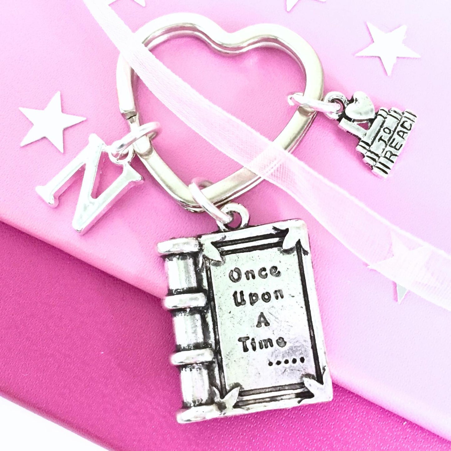 Book Keyring - Silver